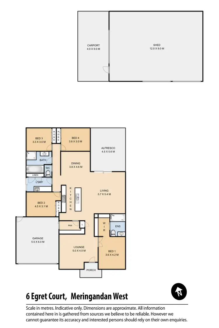 Floorplan of Homely house listing, 6 Egret Court, Meringandan West QLD 4352