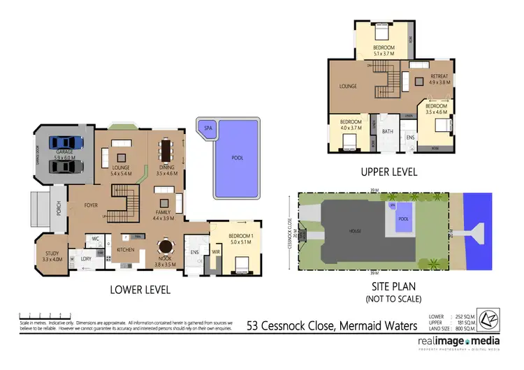 Floorplan of Homely house listing, 53 Cessnock Close, Mermaid Waters QLD 4218