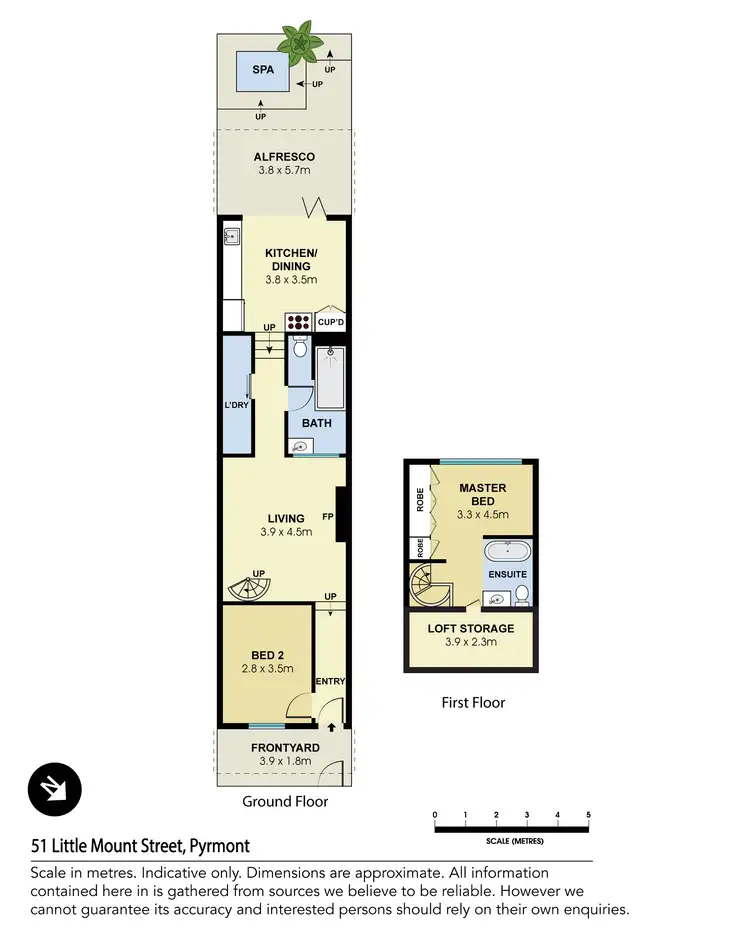 Floorplan of Homely terrace listing, 51 Little Mount Street, Pyrmont NSW 2009