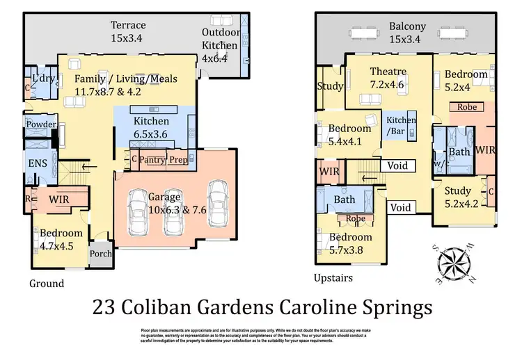 Floorplan of Homely house listing, 23 Coliban Gardens, Caroline Springs VIC 3023