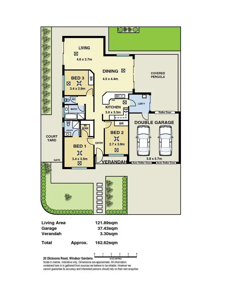 Floorplan of Homely house listing, 20 Dicksons Road, Windsor Gardens SA 5087