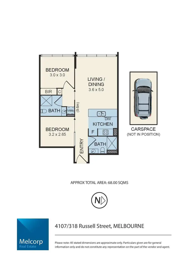 Floorplan of Homely apartment listing, 4107/318 Russell Street, Melbourne VIC 3000