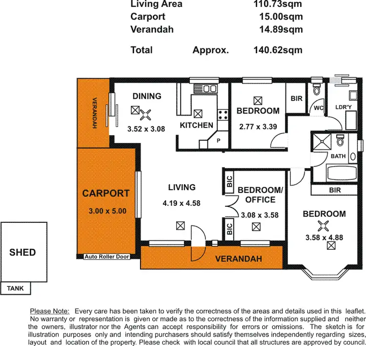 Floorplan of Homely house listing, 1A Rosslyn Avenue, Clarence Park SA 5034