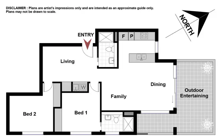 Floorplan of Homely apartment listing, 154/45 Catalano Street, Wright ACT 2611