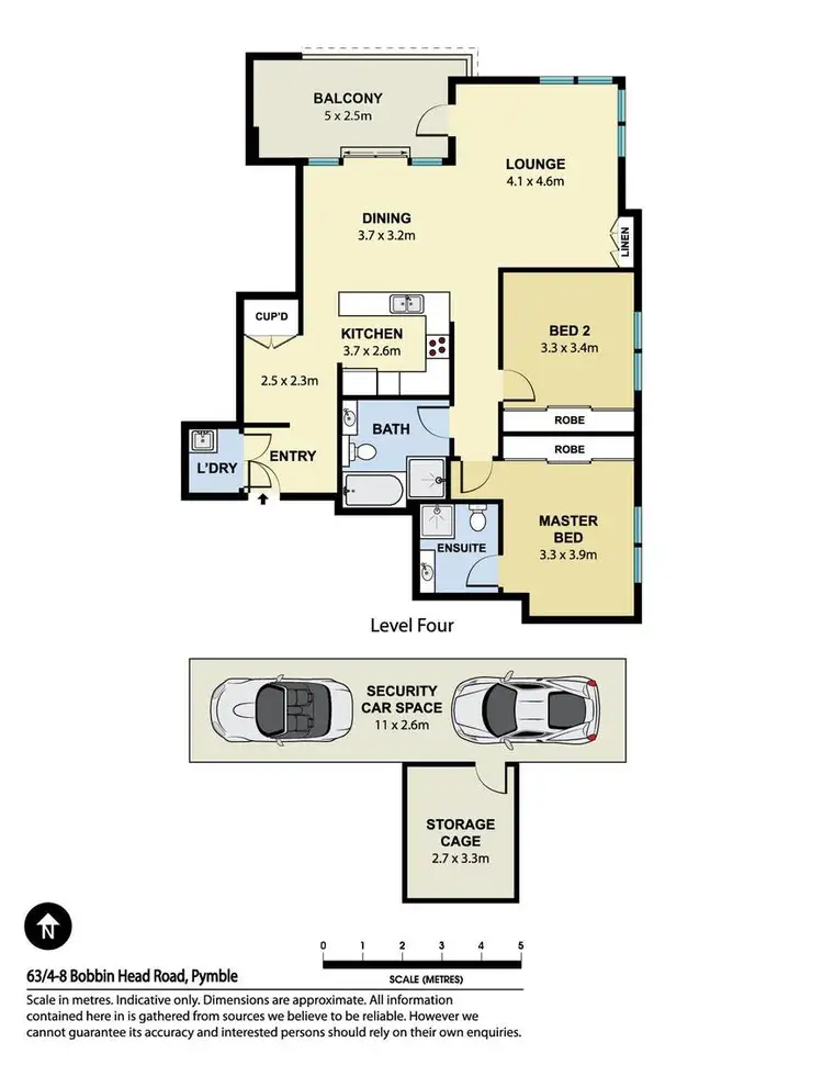 Floorplan of Homely apartment listing, 63/4-8 Bobbin Head Road, Pymble NSW 2073