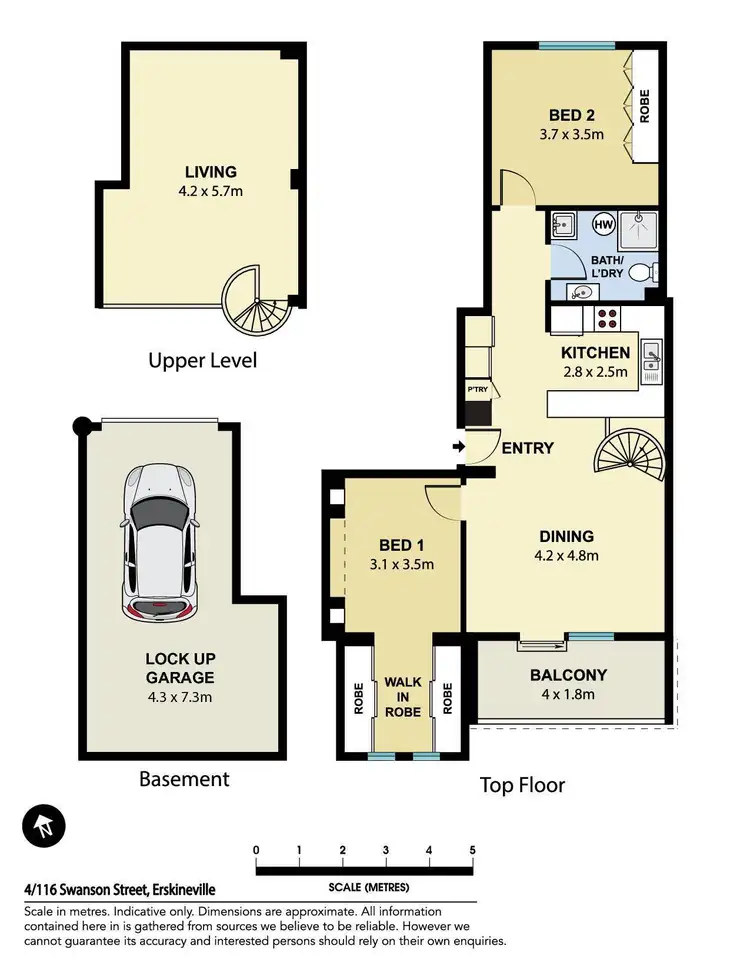 Floorplan of Homely apartment listing, 4/116 Swanson Street, Erskineville NSW 2043