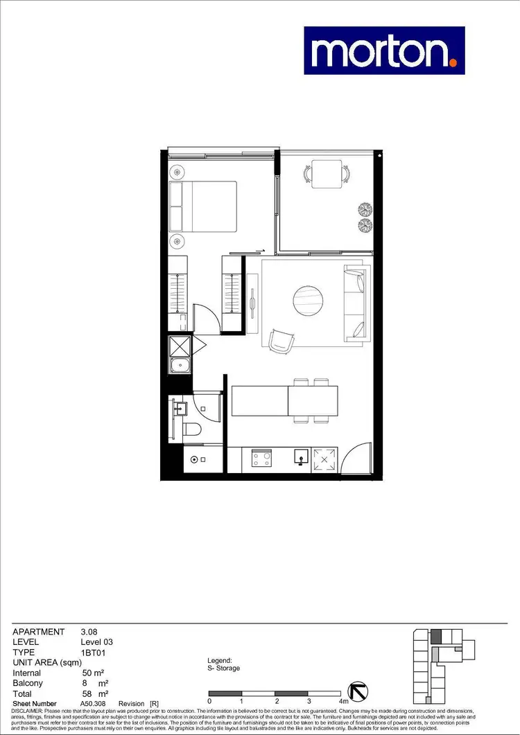 Floorplan of Homely apartment listing, 3.08/116 Belmont Road, Mosman NSW 2088