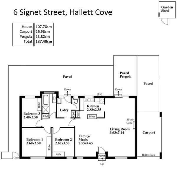 Floorplan of Homely house listing, 6 Signet Street, Hallett Cove SA 5158