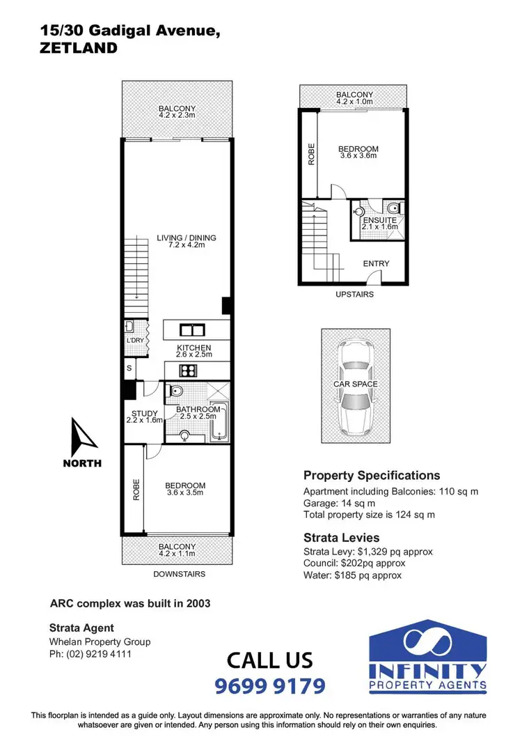 Floorplan of Homely apartment listing, 15/30 Gadigal Avenue, Zetland NSW 2017