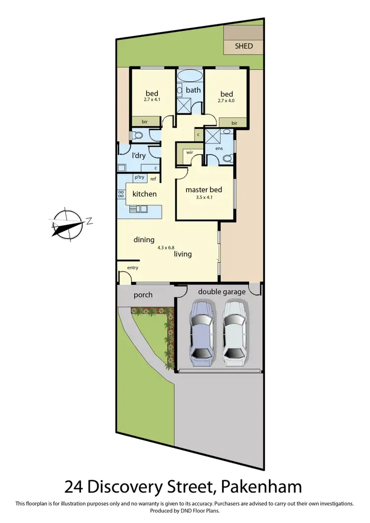 Floorplan of Homely house listing, 24 Discovery Street, Pakenham VIC 3810