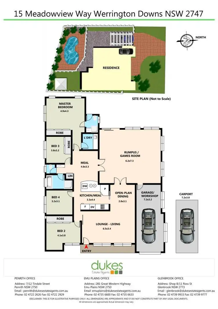 Floorplan of Homely house listing, 15 Meadowview Way, Werrington Downs NSW 2747
