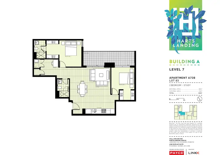 Floorplan of Homely apartment listing, A728/1-39 Lord Sheffield Circuit, Penrith NSW 2750