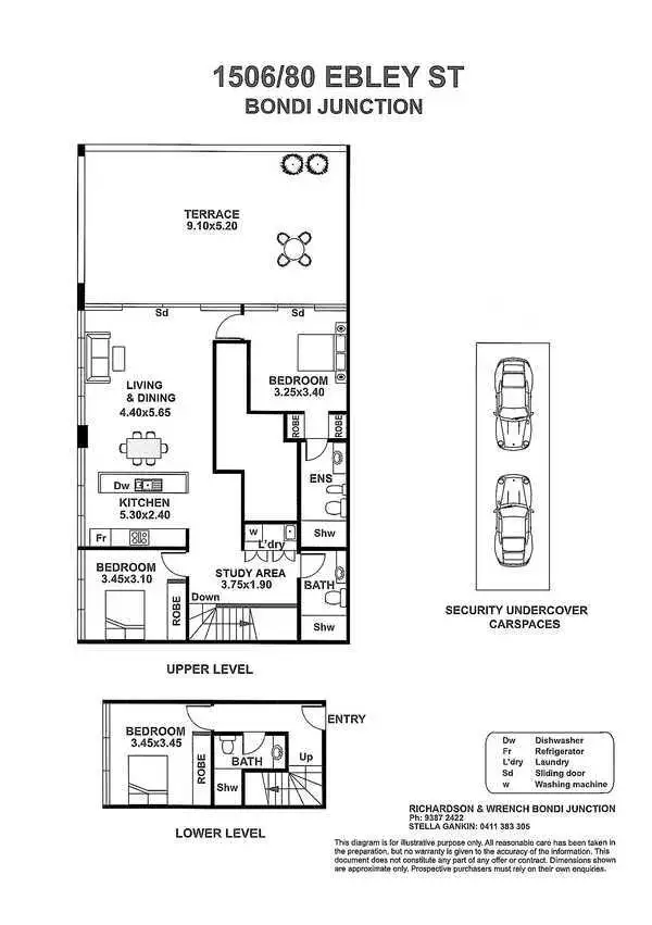 Floorplan of Homely apartment listing, 1506/ 80 Ebley Street, Bondi Junction NSW 2022
