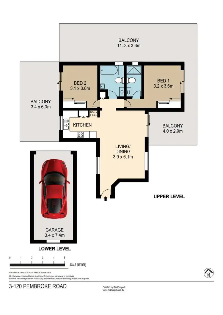 Floorplan of Homely unit listing, 3/120 Pembroke Road, Coorparoo QLD 4151