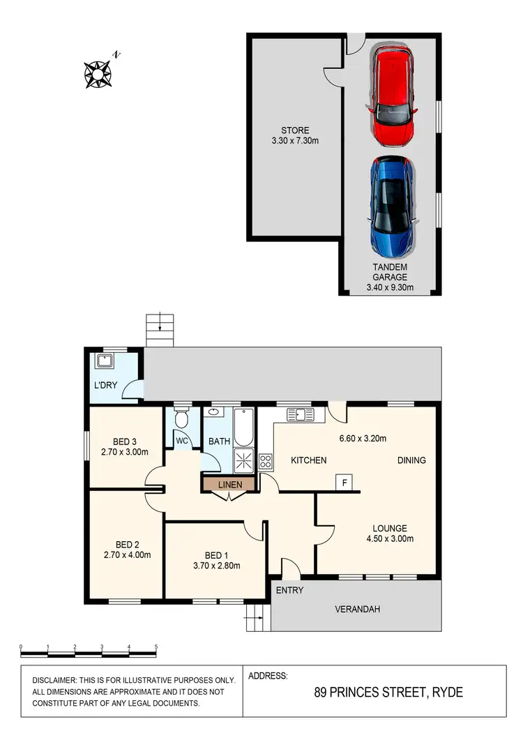 Floorplan of Homely house listing, 89 Princes Street, Ryde NSW 2112