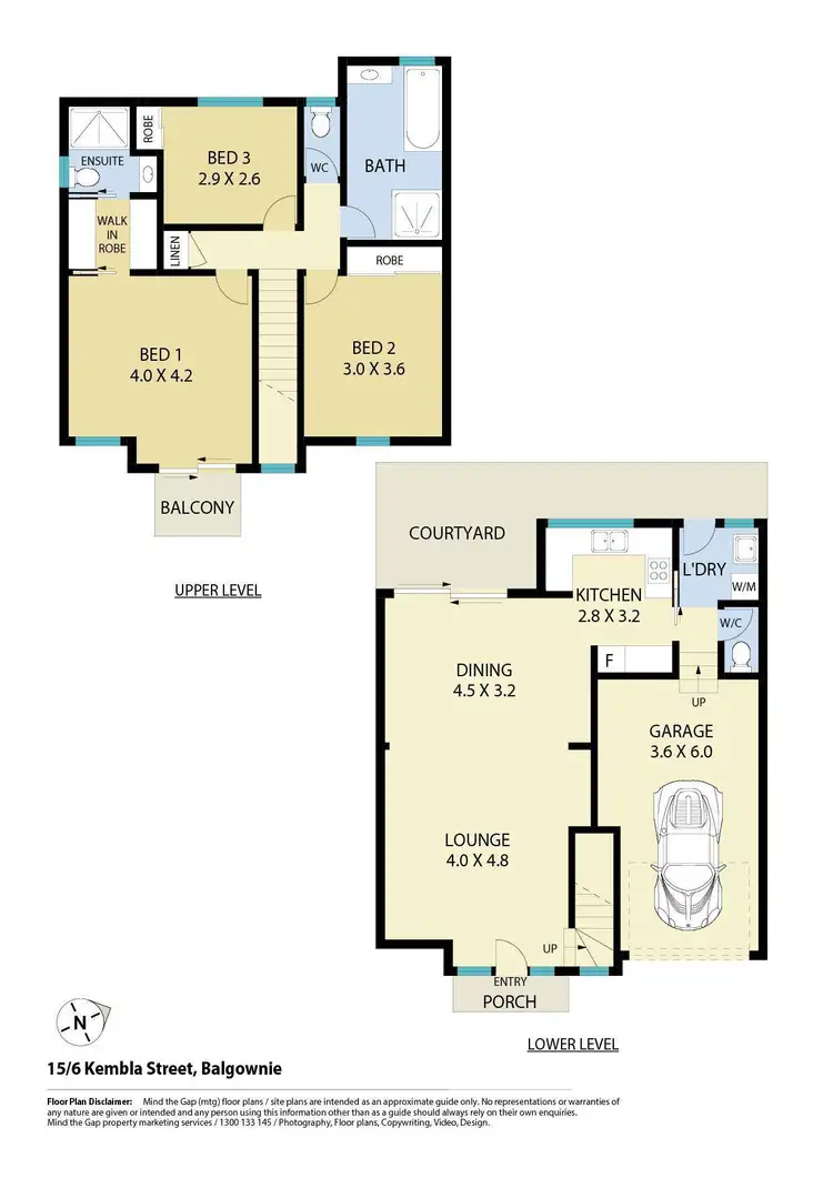Floorplan of Homely townhouse listing, 15/6 Kembla Street, Balgownie NSW 2519