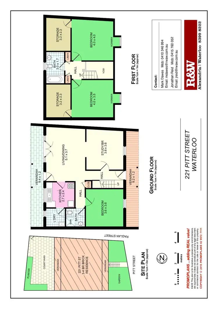 Floorplan of Homely house listing, 221 Pitt Street, Waterloo NSW 2017