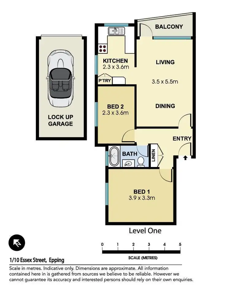 Floorplan of Homely unit listing, 1/10 Essex Street, Epping NSW 2121