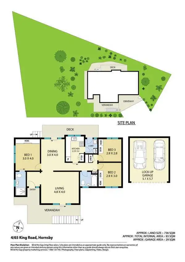 Floorplan of Homely villa listing, 4/65 King Road, Hornsby NSW 2077