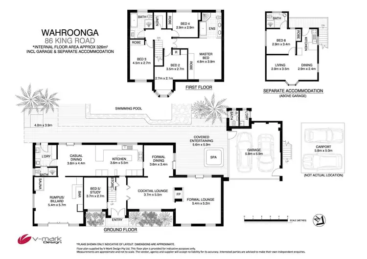 Floorplan of Homely house listing, 86 King Road, Wahroonga NSW 2076