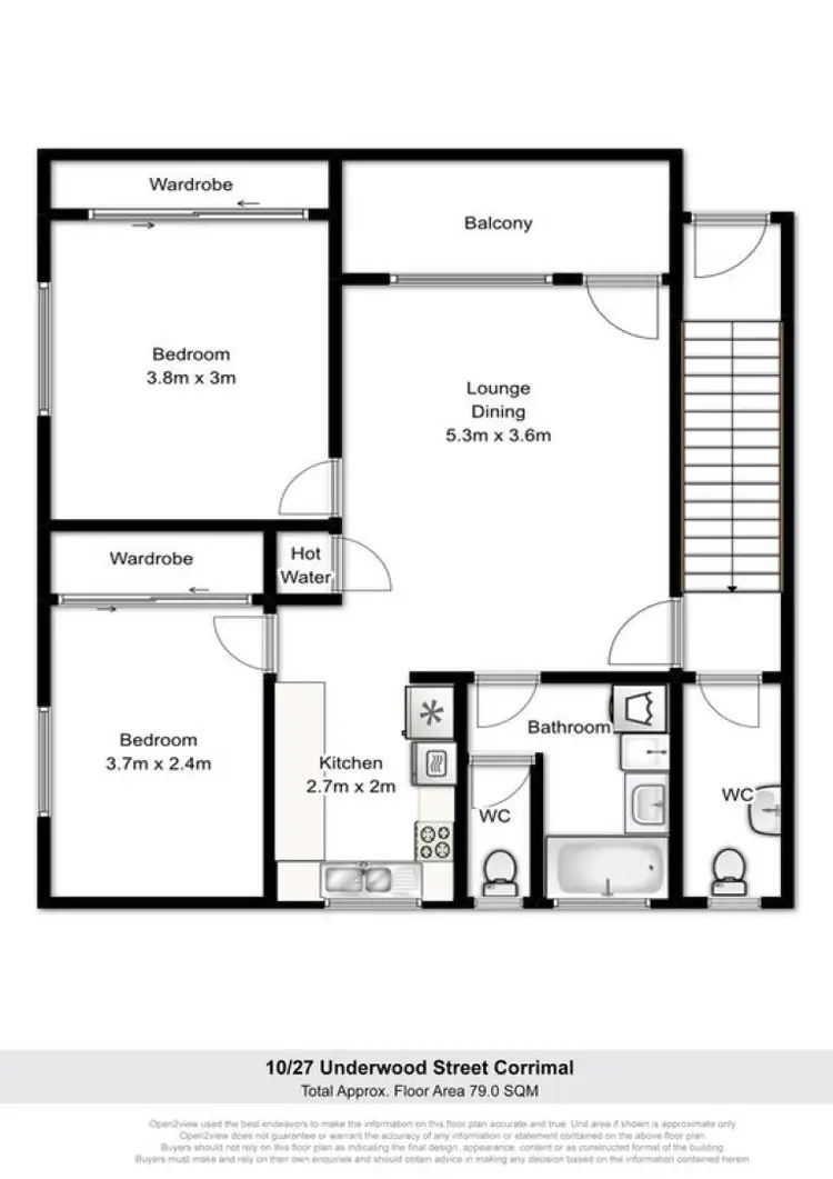 Floorplan of Homely apartment listing, 10/27 Underwood Street, Corrimal NSW 2518