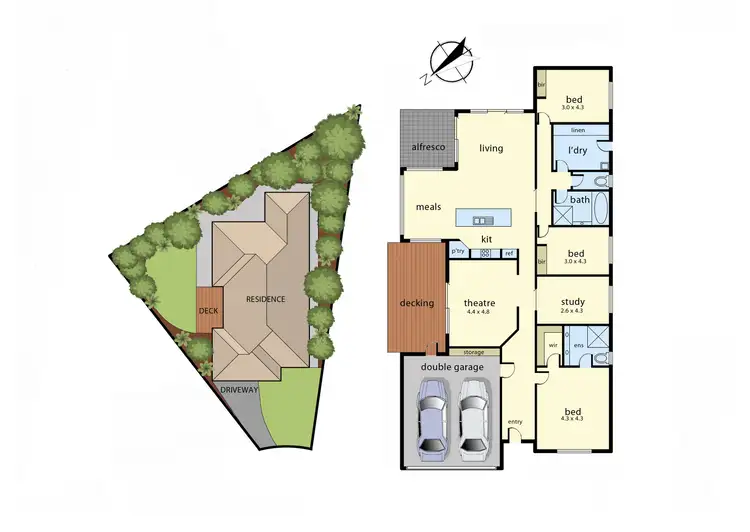 Floorplan of Homely house listing, 9 Lakeside Court, Drouin VIC 3818