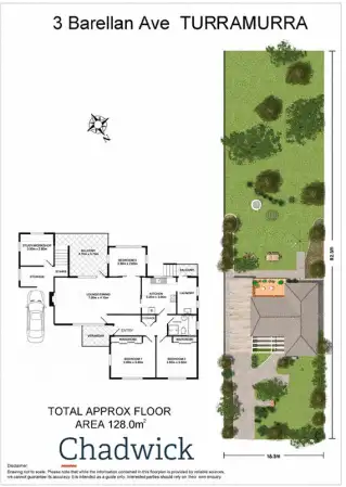 Floorplan of Homely house listing, 3 Barellan Avenue, Turramurra NSW 2074