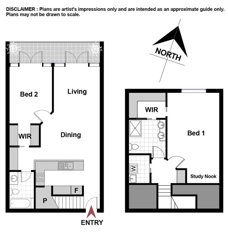 Floorplan of Homely townhouse listing, 12/20 New South Wales Crescent, Forrest ACT 2603