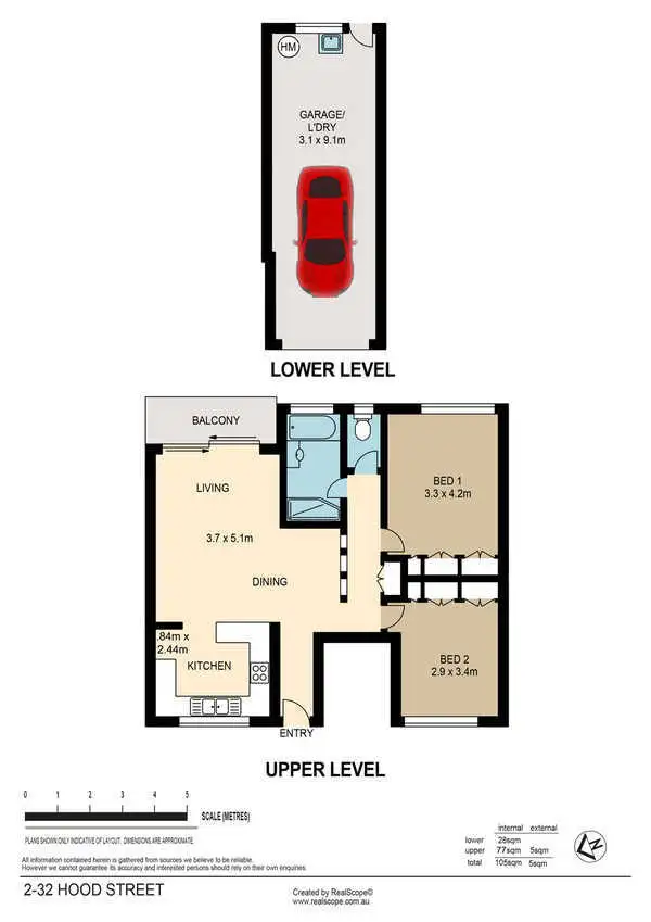 Floorplan of Homely unit listing, 2/32 Hood Street, Sherwood QLD 4075