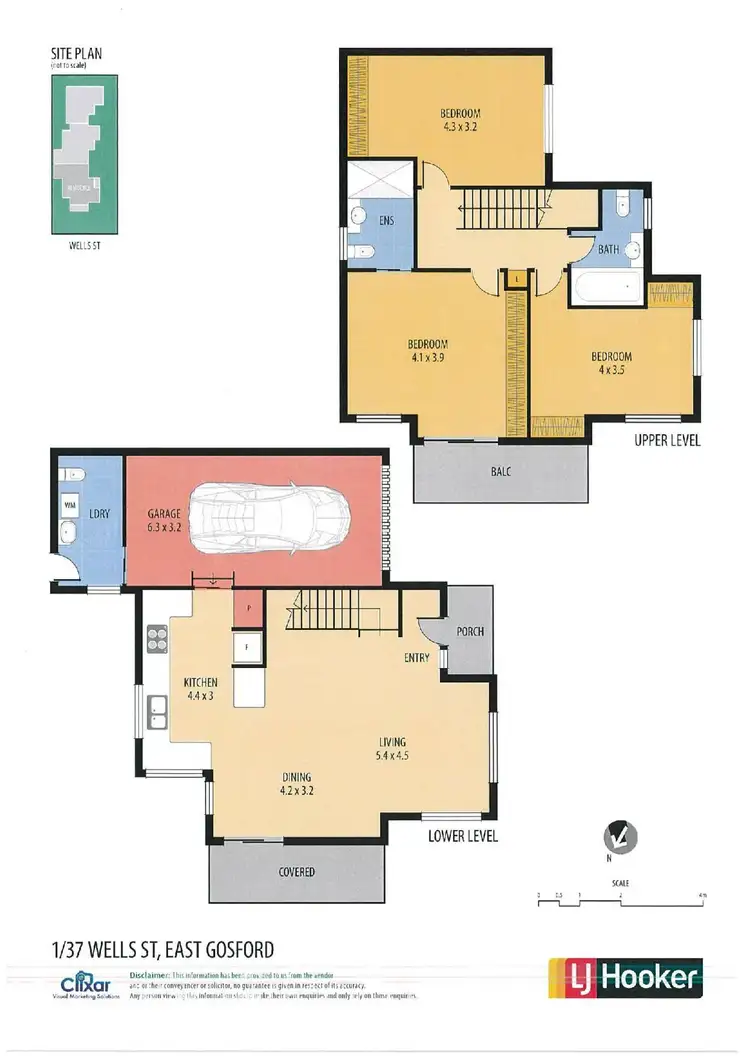 Floorplan of Homely townhouse listing, 1/37 Wells Street, East Gosford NSW 2250