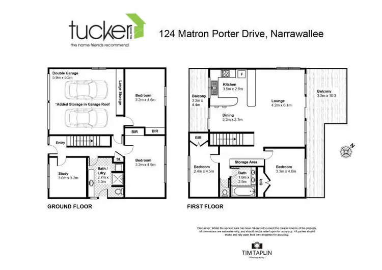 Floorplan of Homely house listing, 124 Matron Porter Drive, Narrawallee NSW 2539