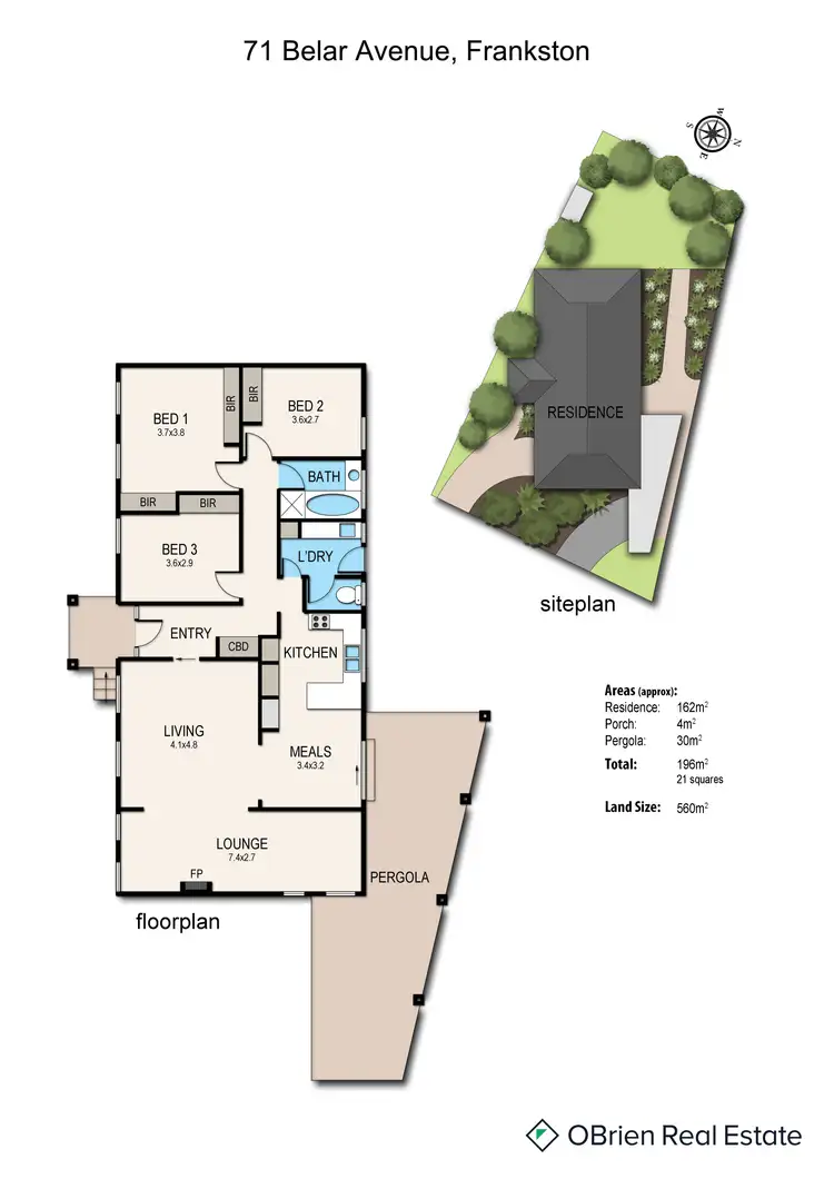 Floorplan of Homely house listing, 71 Belar Avenue, Frankston VIC 3199