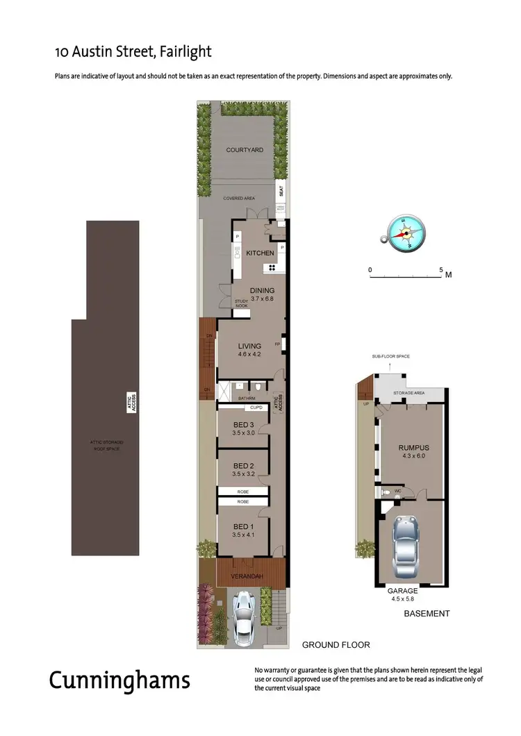 Floorplan of Homely semi-detached listing, 10 Austin Street, Fairlight NSW 2094