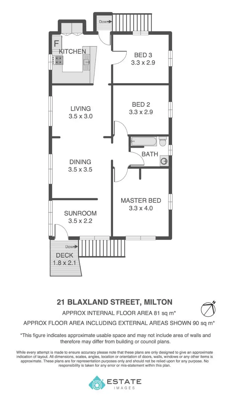 Floorplan of Homely house listing, 21 Blaxland Street, Milton QLD 4064