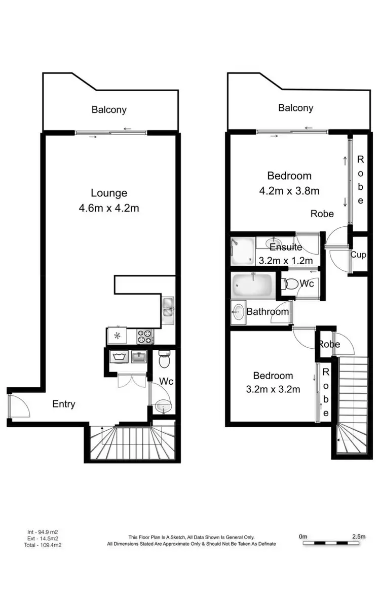 Floorplan of Homely townhouse listing, 36/5 Hill Street, Coolangatta QLD 4225