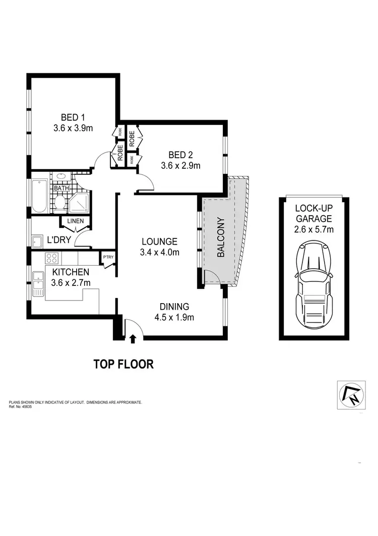 Floorplan of Homely unit listing, 8/12 Julia Street, Ashfield NSW 2131