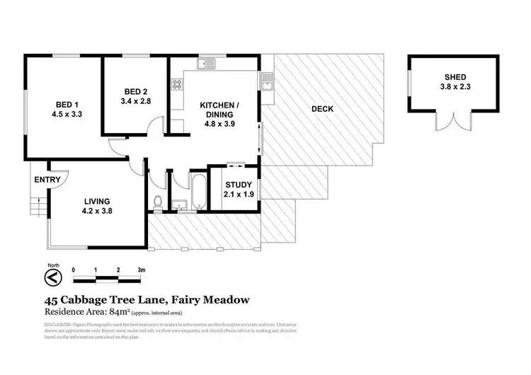 Floorplan of Homely house listing, 45 Cabbage Tree Lane, Fairy Meadow NSW 2519