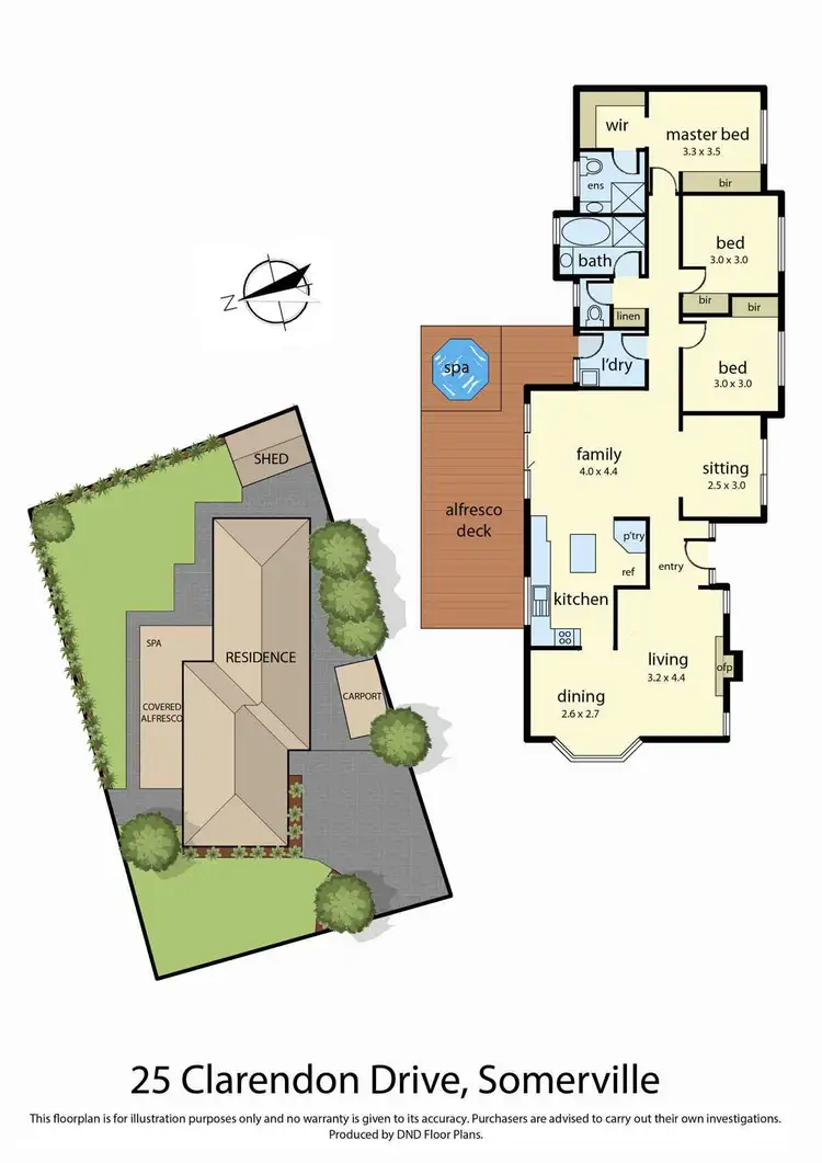 Floorplan of Homely house listing, 25 Clarendon Drive, Somerville VIC 3912