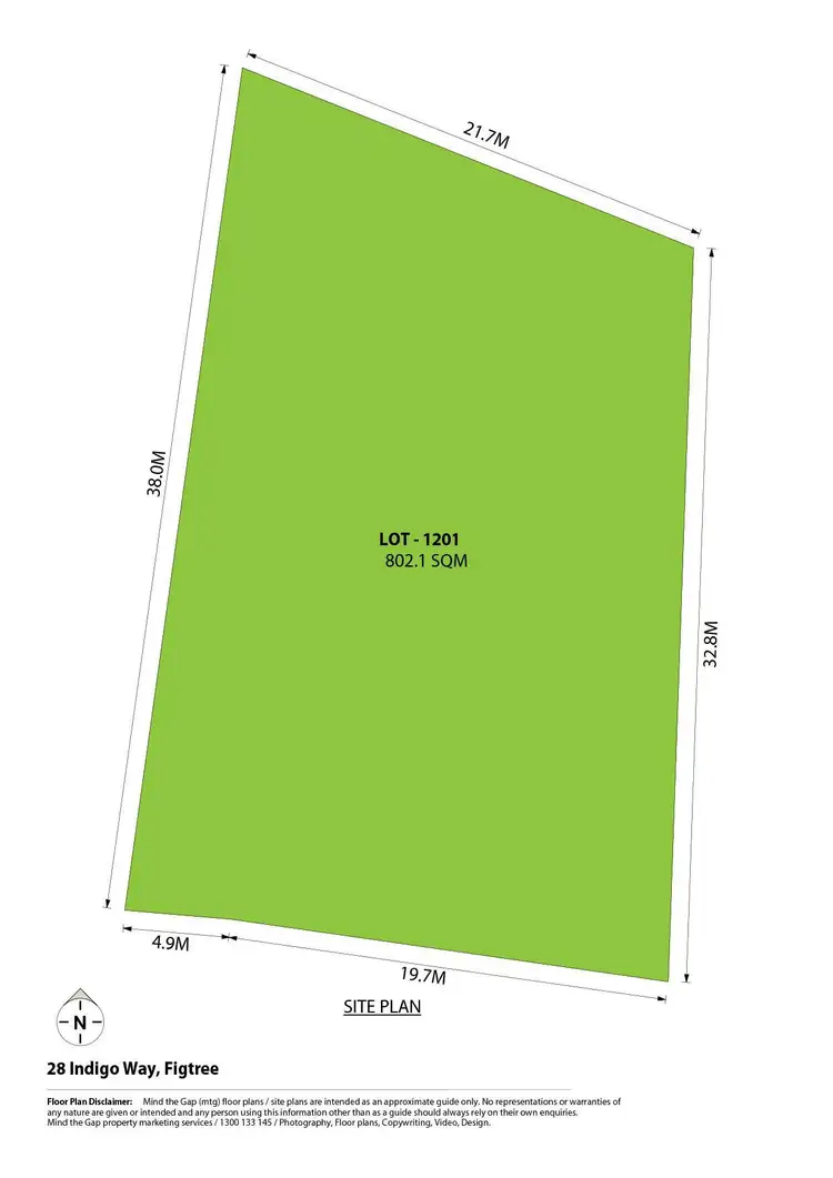 Floorplan of Homely land listing, 28 Indigo Way, Figtree NSW 2525