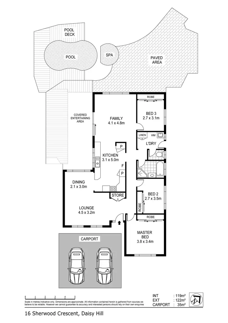 Floorplan of Homely house listing, 16 Sherwood Crescent, Daisy Hill QLD 4127