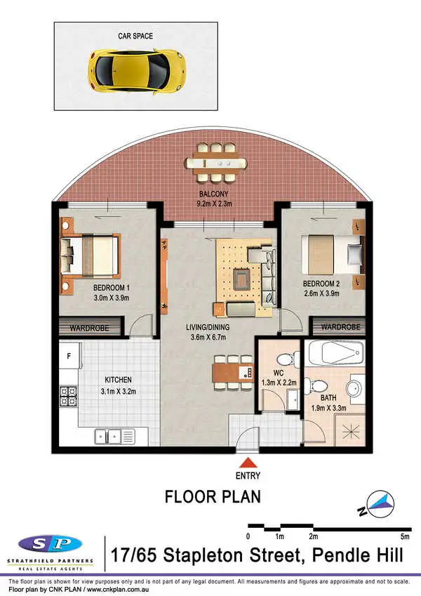 Floorplan of Homely apartment listing, 17/65 Stapleton Street, Pendle Hill NSW 2145