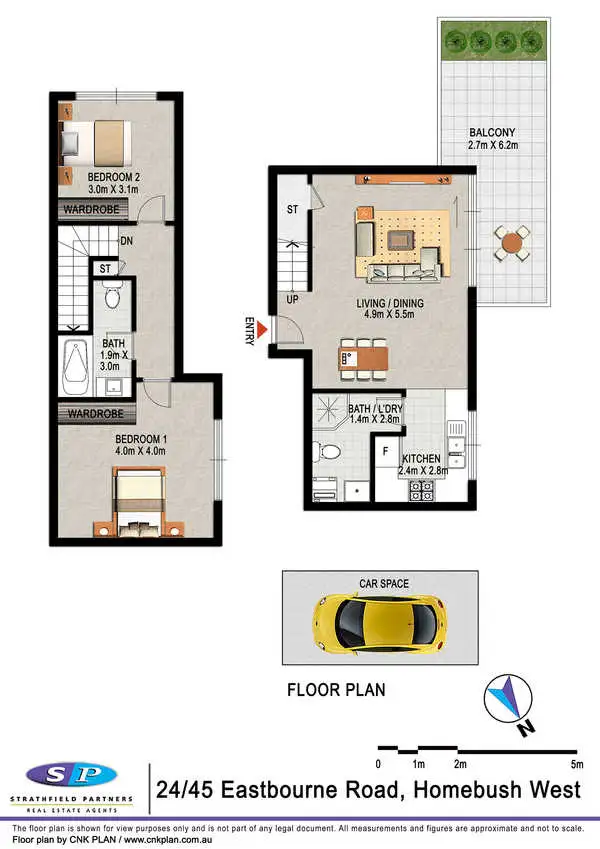 Floorplan of Homely apartment listing, 24/45 Eastbourne Road, Homebush West NSW 2140