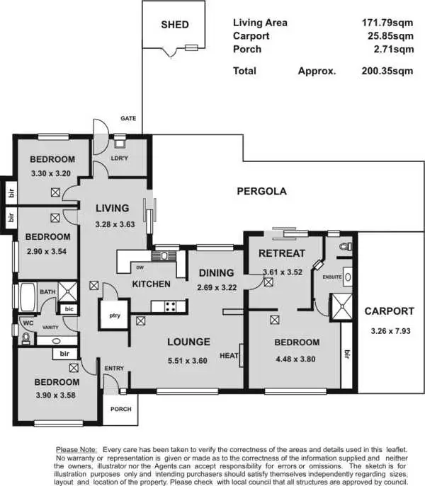 Floorplan of Homely house listing, 27 Ina Close, Craigmore SA 5114