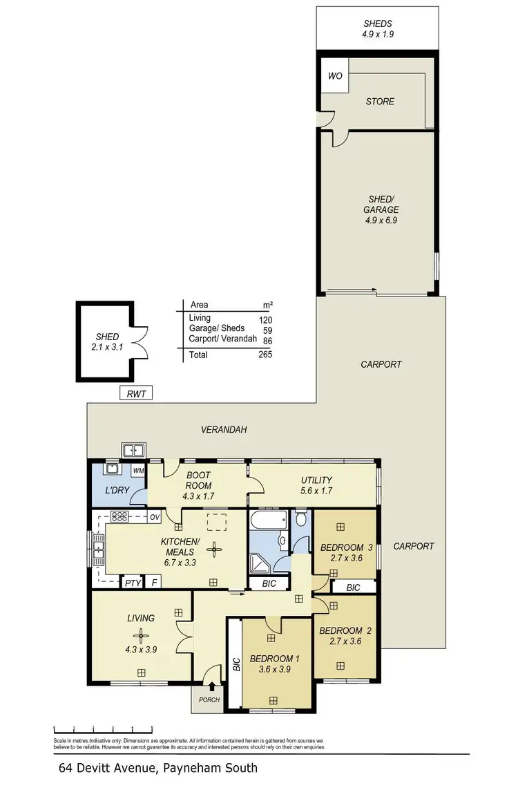 Floorplan of Homely house listing, 64 Devitt Avenue, Payneham South SA 5070