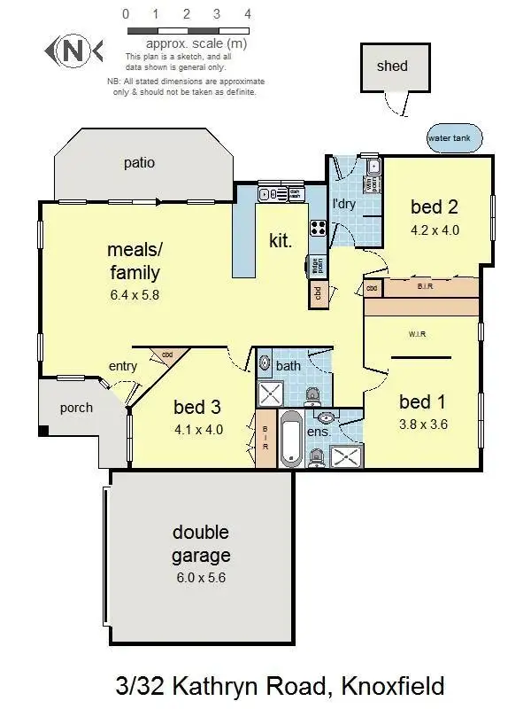 Floorplan of Homely unit listing, 3/32 Kathryn Road, Knoxfield VIC 3180