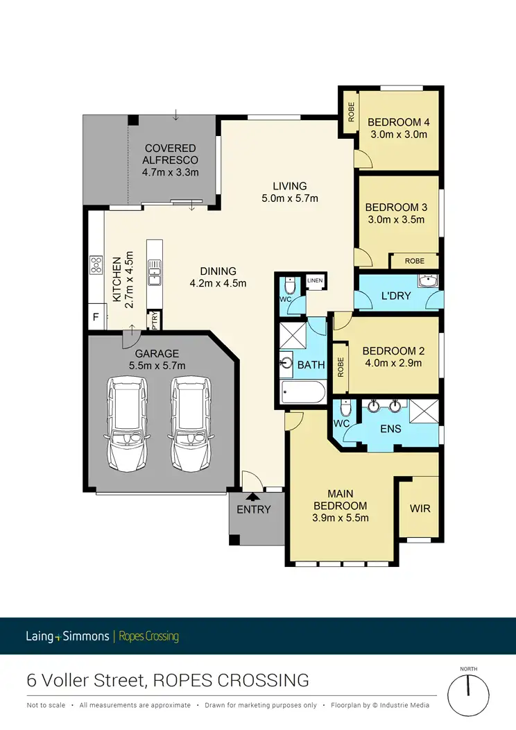 Floorplan of Homely house listing, 6 Voller Street, Ropes Crossing NSW 2760