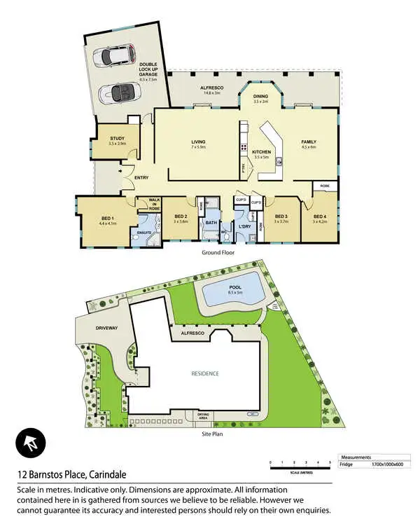 Floorplan of Homely house listing, 12 Barnstos Place, Carindale QLD 4152