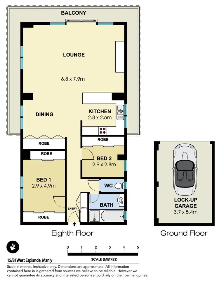 Floorplan of Homely apartment listing, 15/81 West Esplanade, Manly NSW 2095
