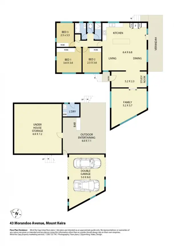 Floorplan of Homely house listing, 43 Morandoo Avenue, Mount Keira NSW 2500