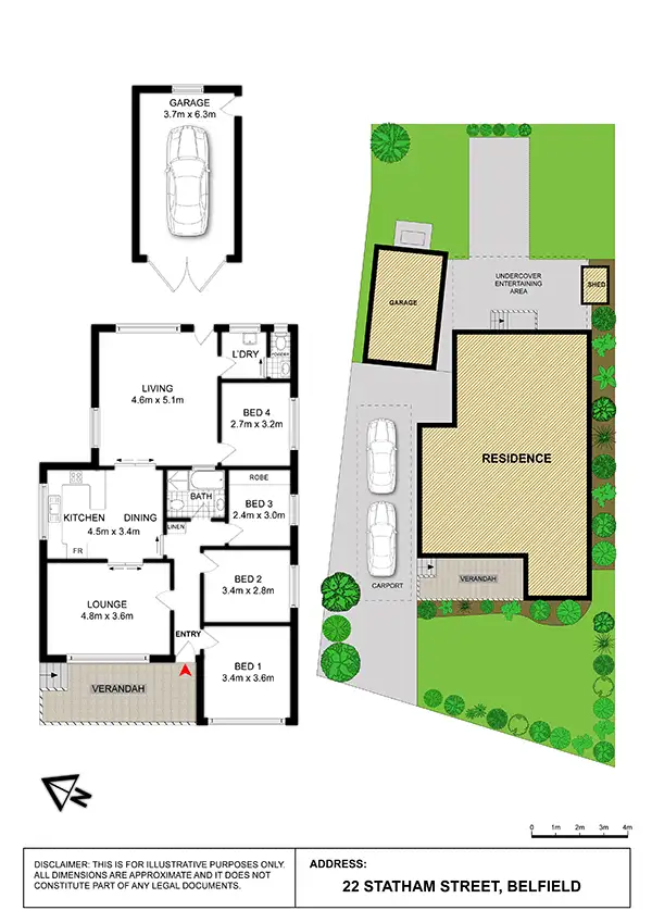 Floorplan of Homely house listing, 22 Statham Street, Belfield NSW 2191